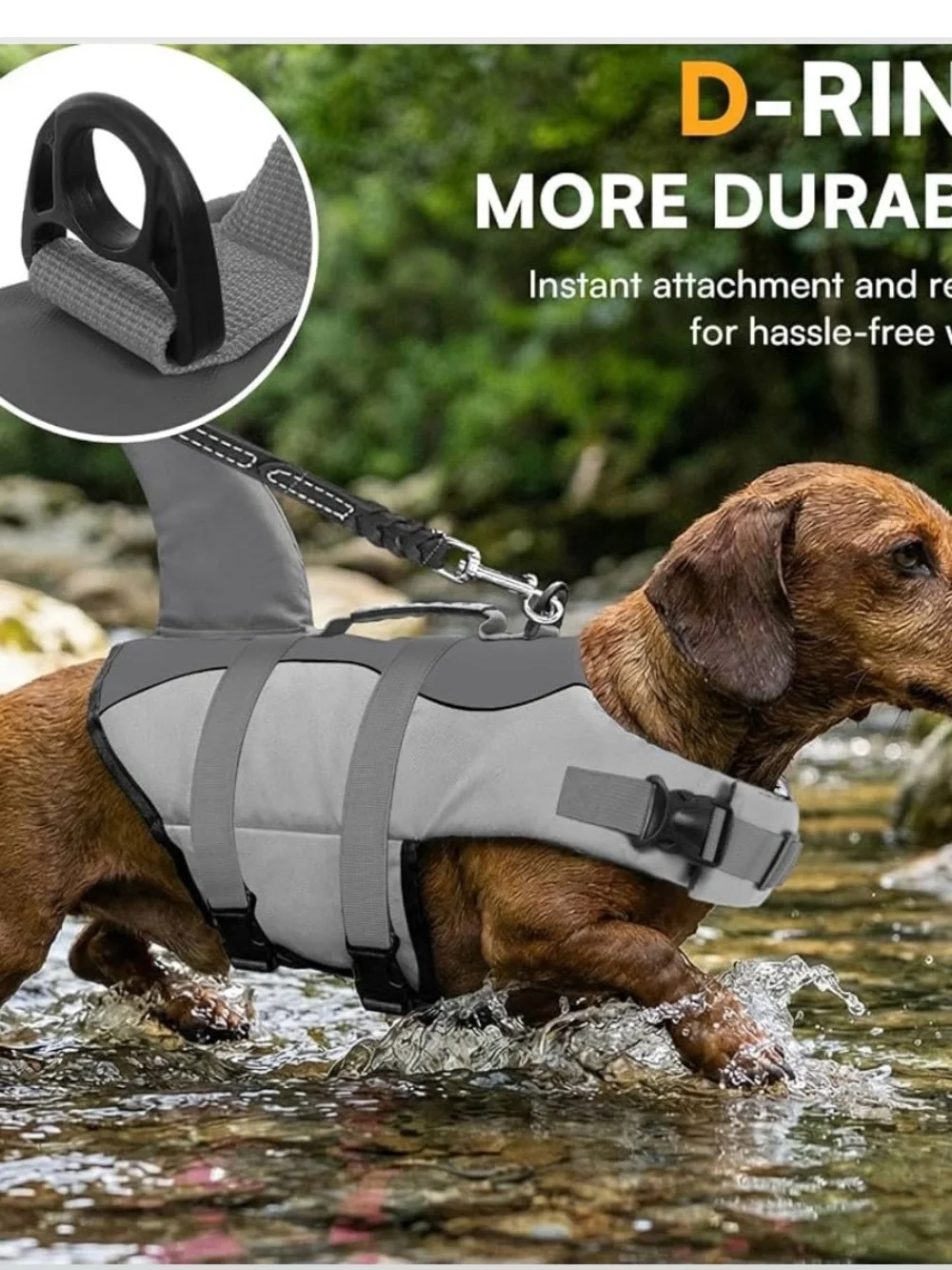NWOT Dog Life Jacket Safety Vest Shark Small